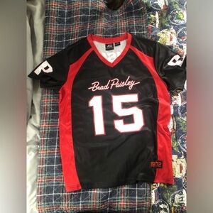 Black and Red Brad Paisley Jersey Shirt